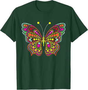 Dot Day Shirts For Girls Women Kids Polka Dot Cute Butterfly T-Shirt - T-Shirt | Forest