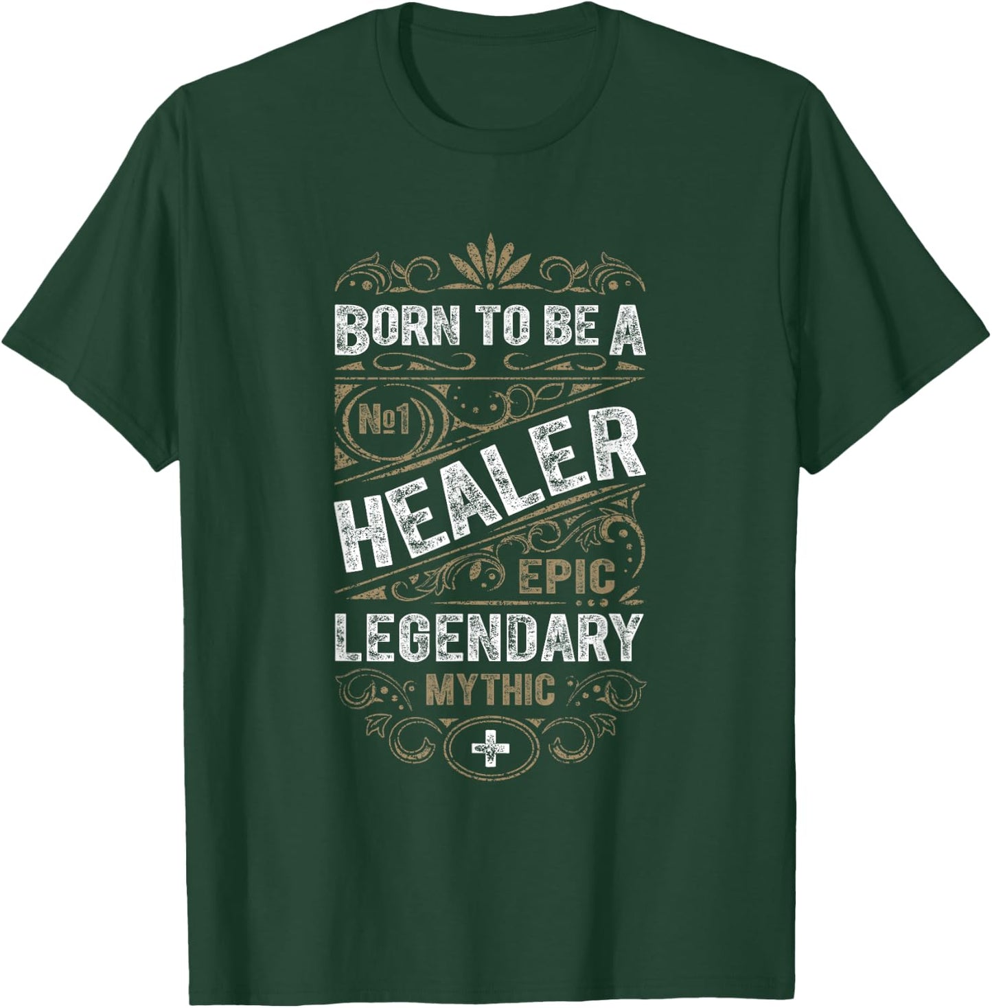 WoW Born To Be A Healer Legendary Gaming T-Shirt - T-Shirt | Forest