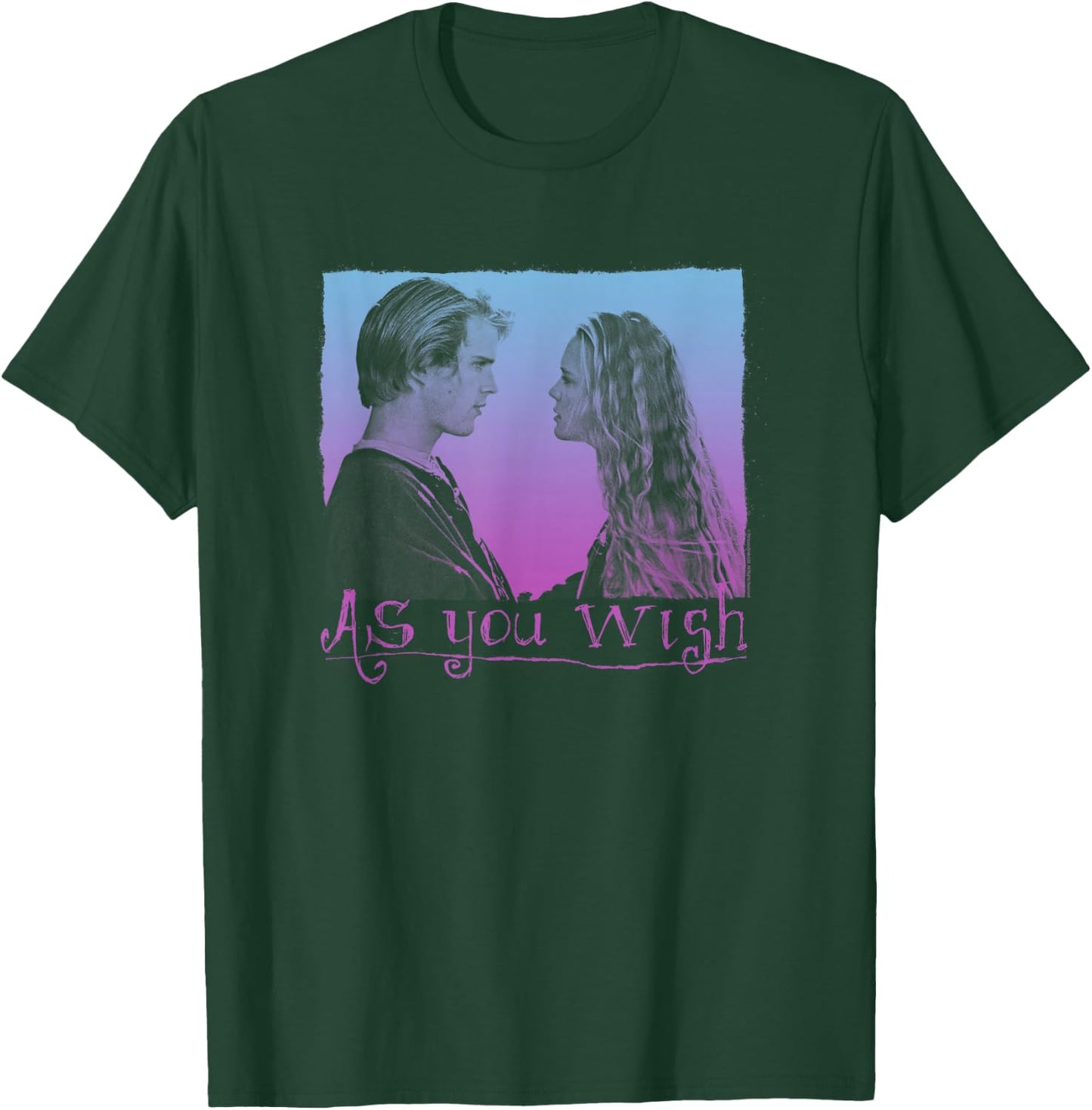 The Princess Bride As You Wish Gradient Retro Movie T-Shirt - T-Shirt | Forest