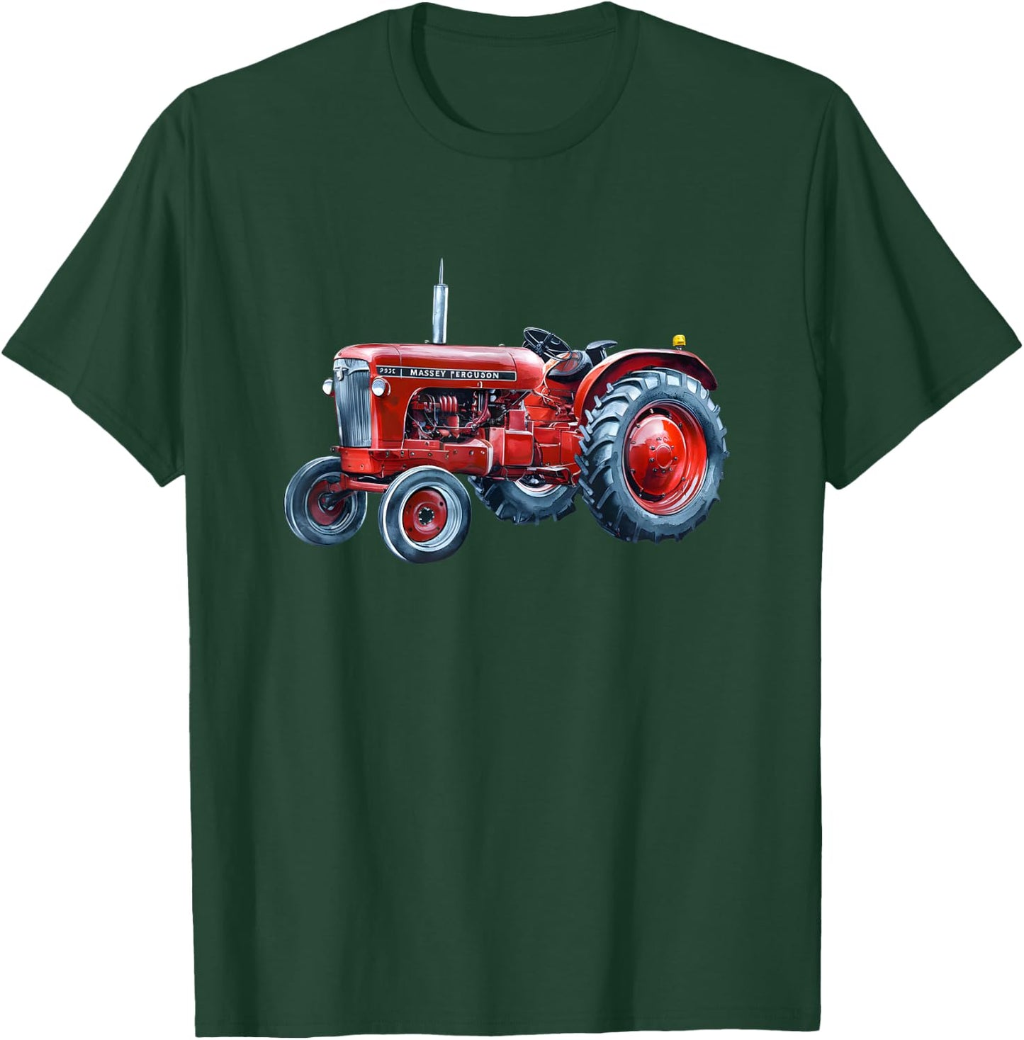 Masey Ferguson tractors 365 Tractor Farming Print T-Shirt - T-Shirt | Forest