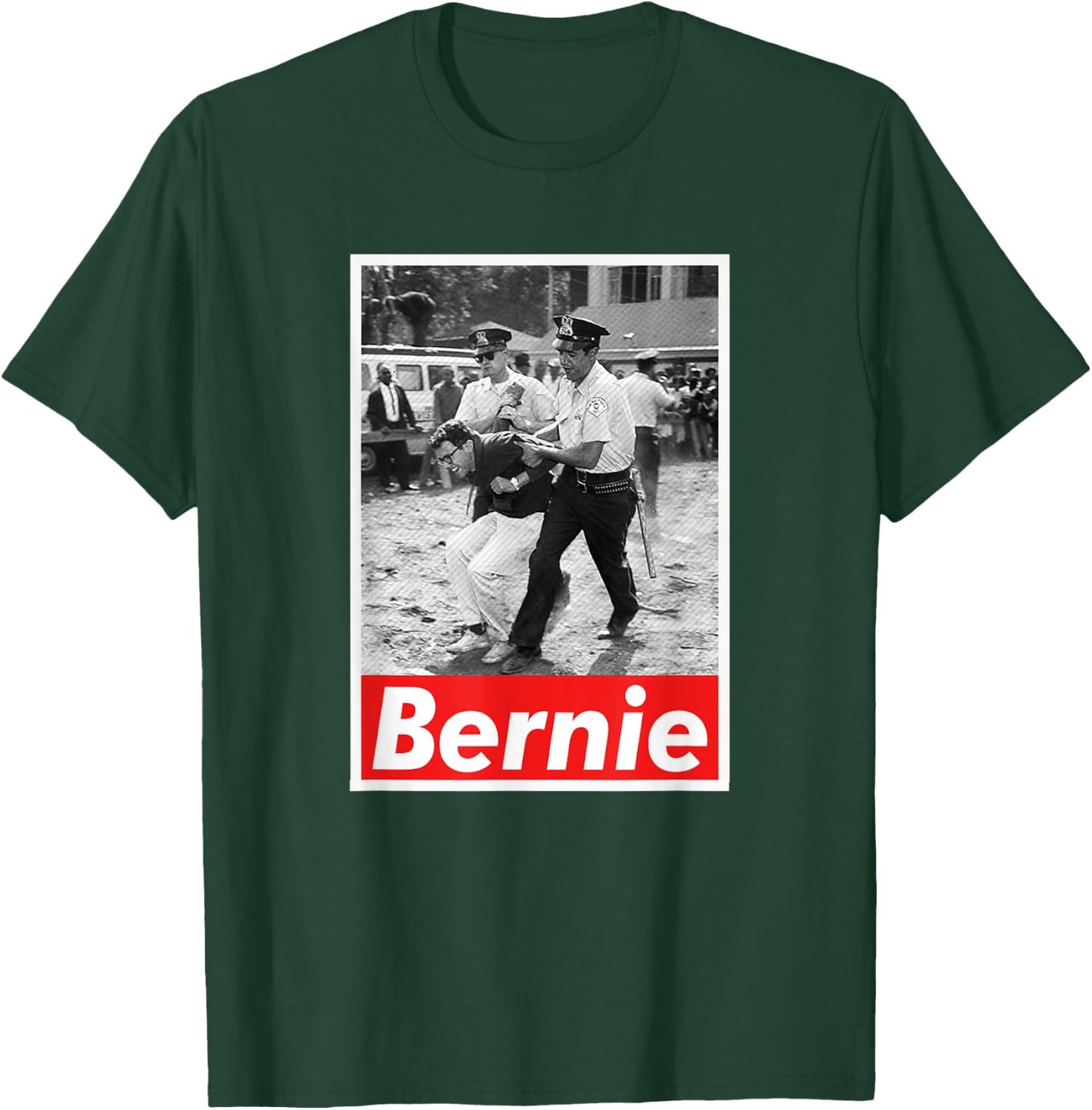 Bernie Sanders - 1963 Civil Rights Protest Arrest Bernie T-Shirt - T-Shirt | Forest