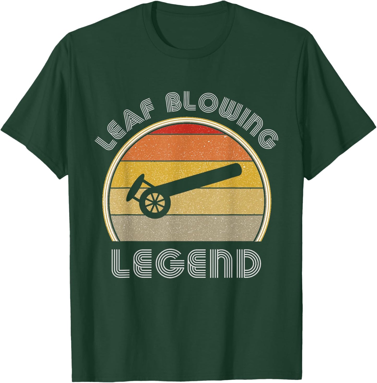 Leaf Blower Legend Funny Lawn Care Landscaping Retro T-Shirt - T-Shirt | Forest