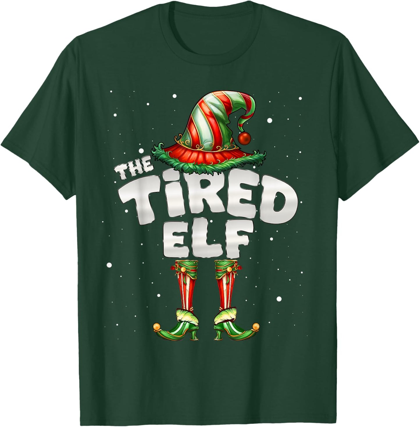 I'm The Tired Elf Family Matching Group Christmas T-Shirt - T-Shirt | Forest