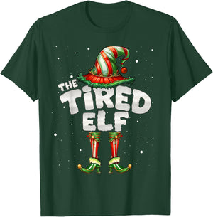 I'm The Tired Elf Family Matching Group Christmas T-Shirt - T-Shirt | Forest