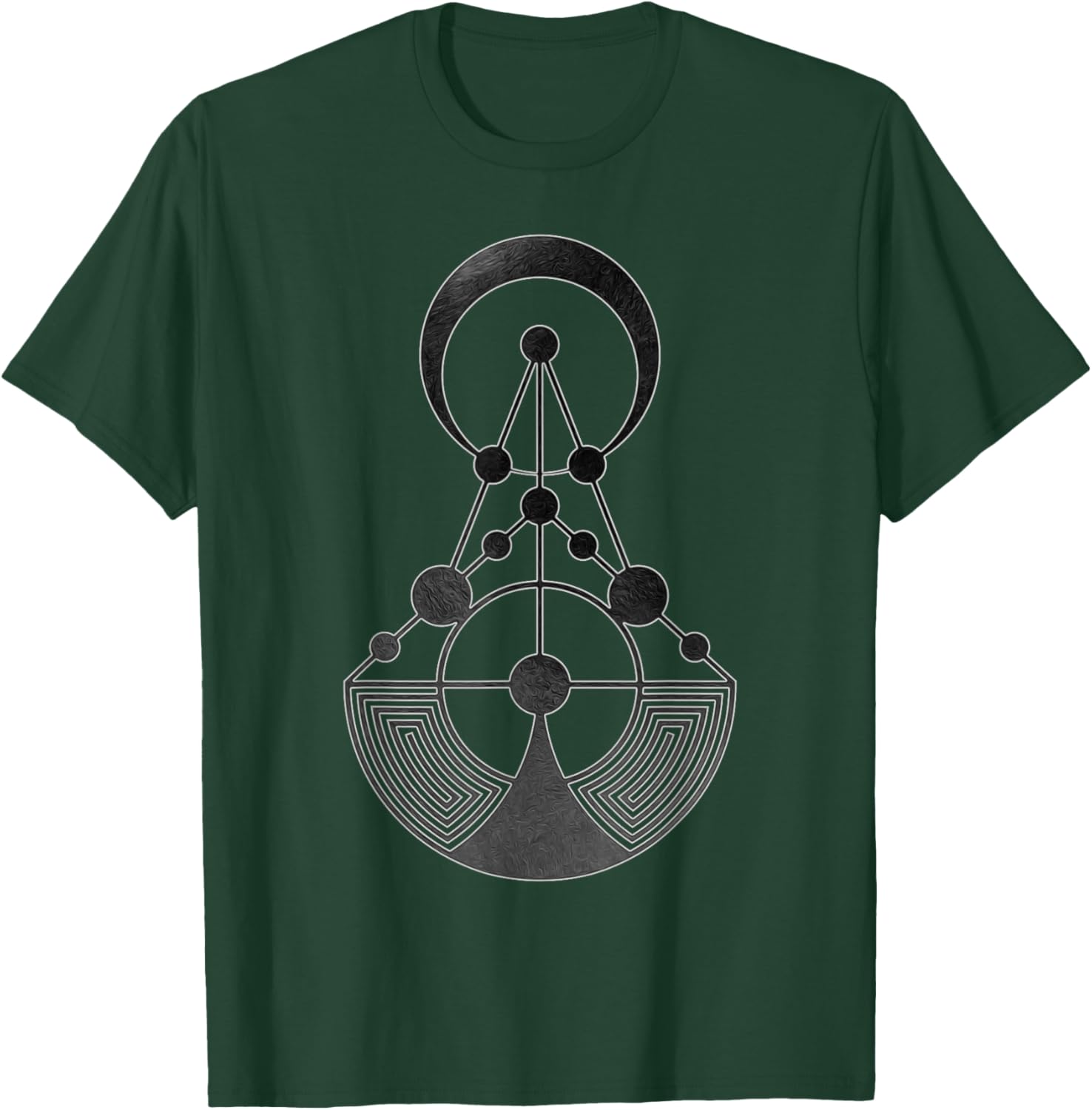 Crop Circle Sacred Geometry Alien Language Talks Technology T-Shirt - T-Shirt | Forest