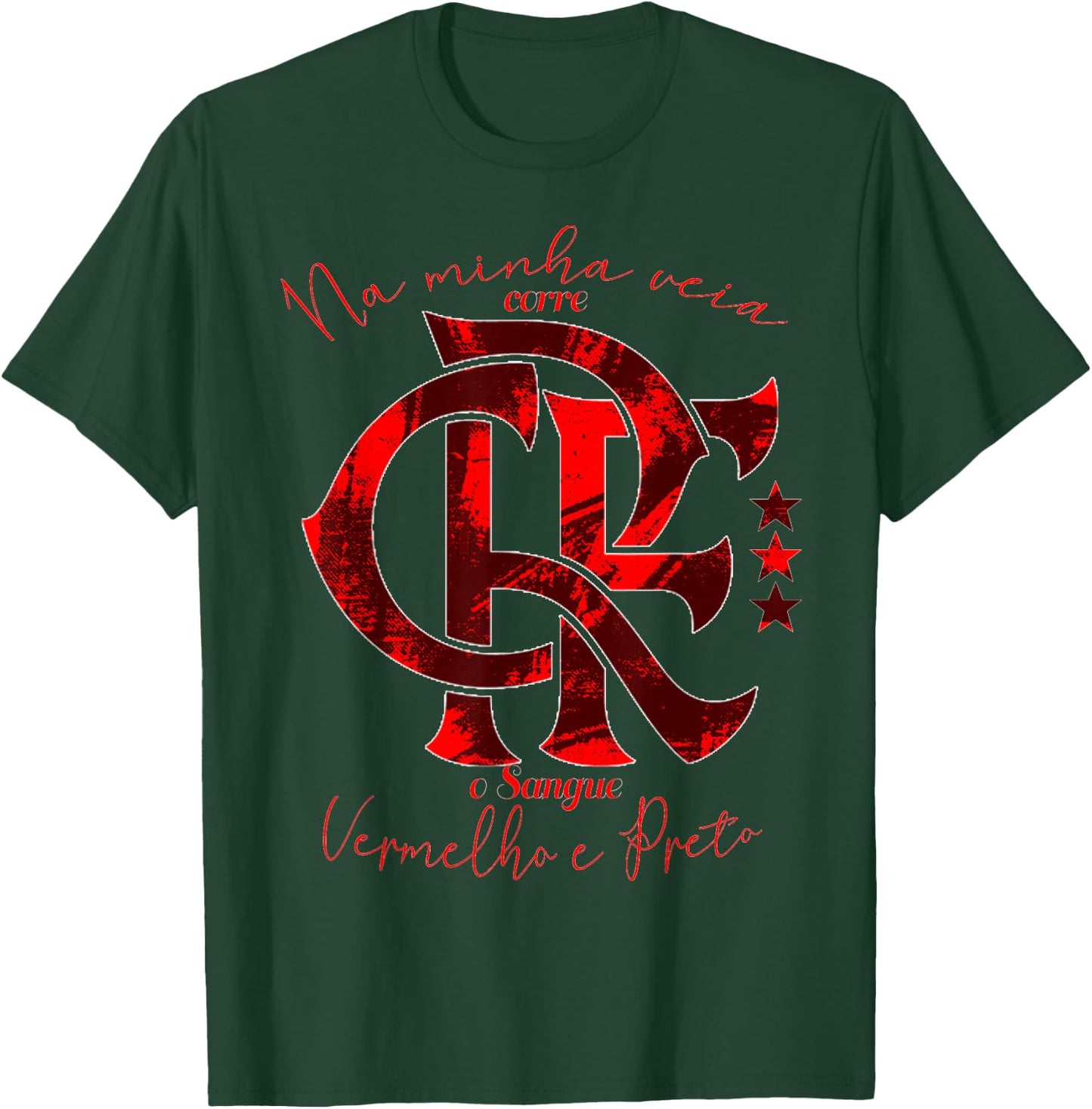 Camiseta Flamengo Vermelho e Preto T-Shirt - T-Shirt | Forest