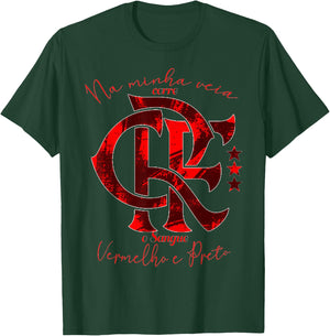 Camiseta Flamengo Vermelho e Preto T-Shirt - T-Shirt | Forest