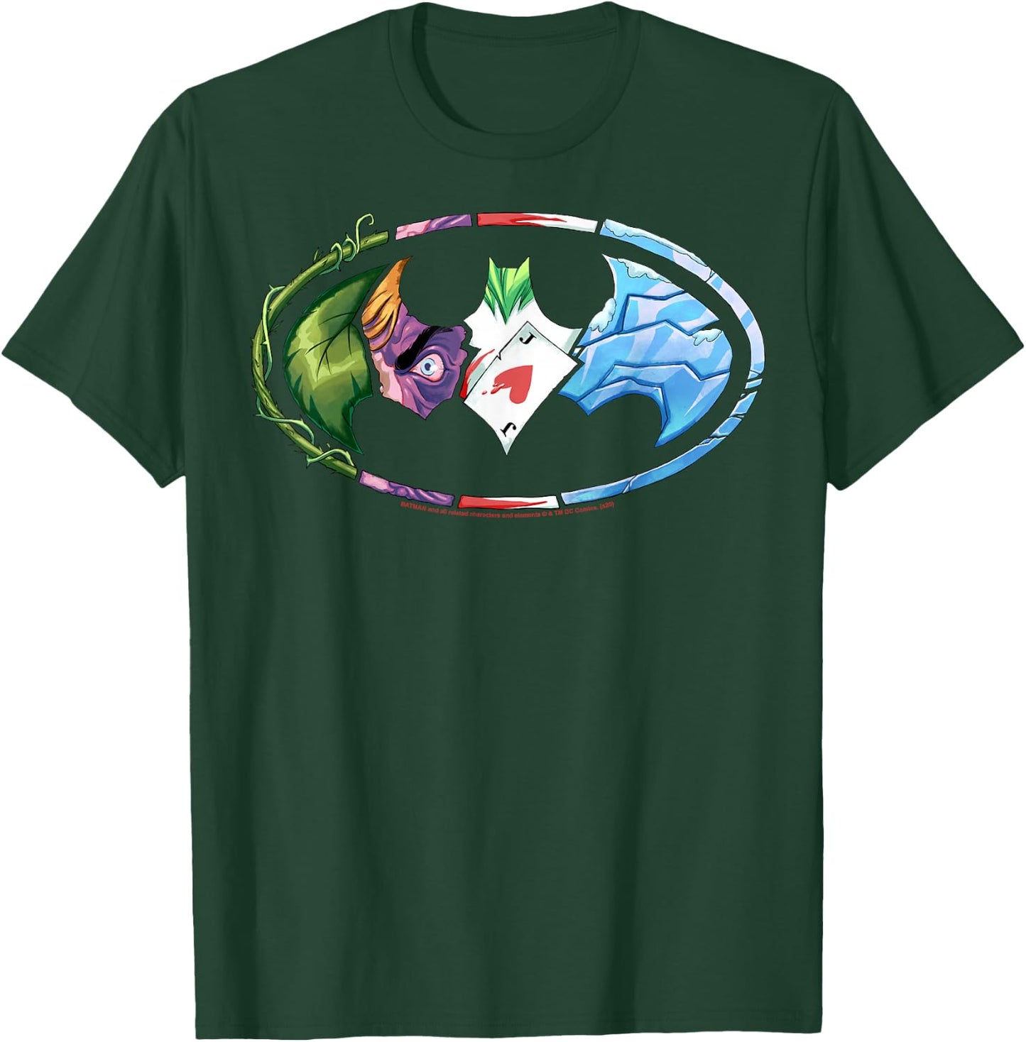 DC Comics Batman Villains Logo Small T-Shirt - T-Shirt | Forest