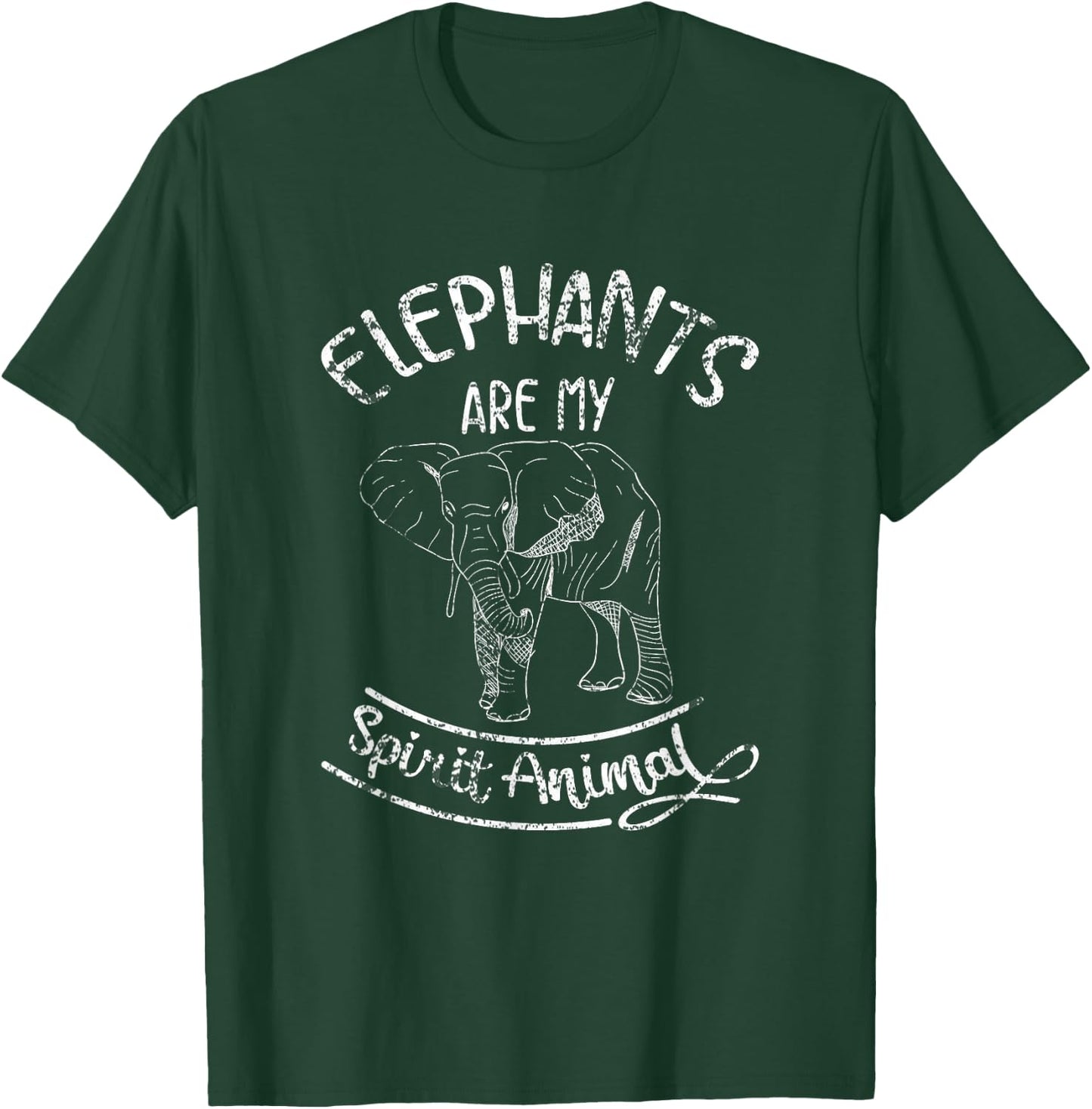 Elephants Are My Spirit Animal Elephant T-Shirt - T-Shirt | Forest