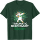 Traumatic Brain Injury Survivor Unicorn TBI Warrior T-Shirt - T-Shirt | Forest