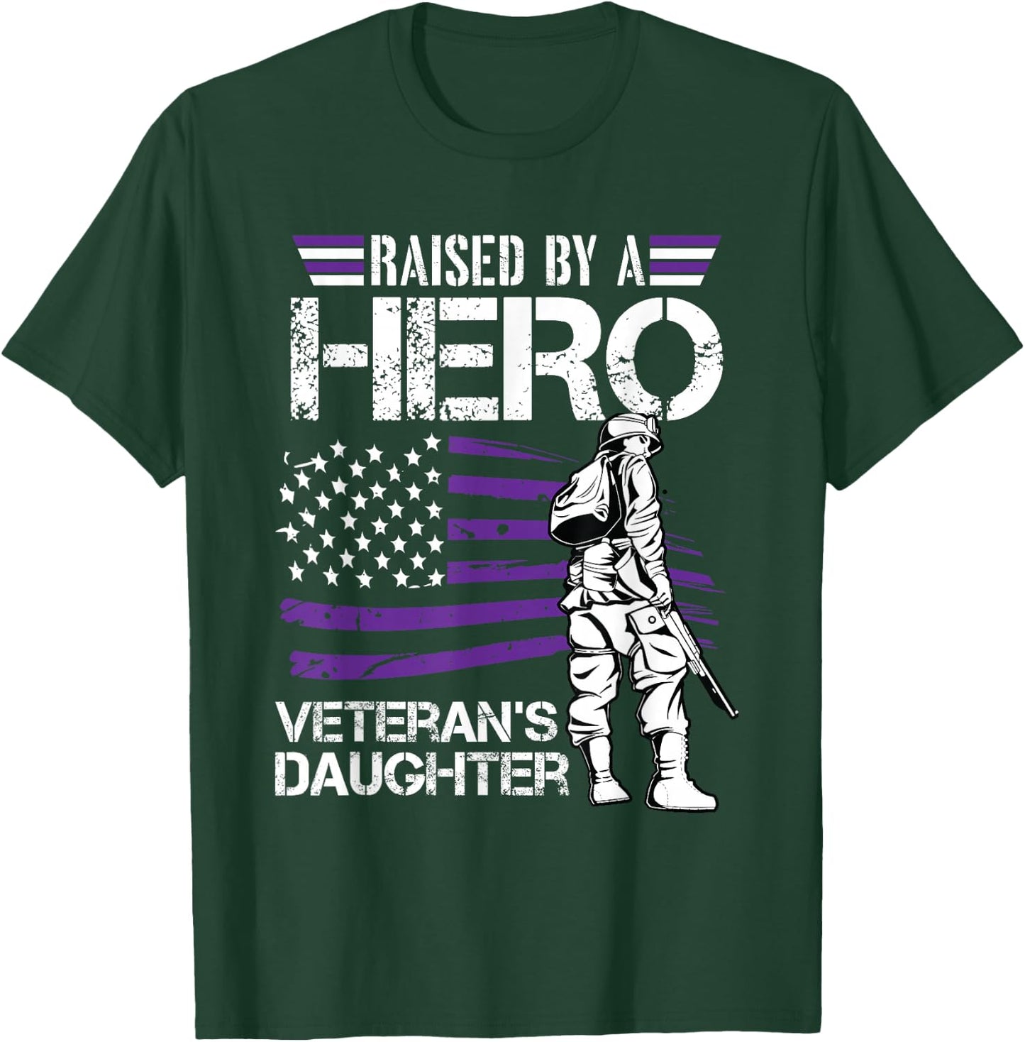 Veteran Daughter Month of The Military Child Army Kids Small T-Shirt - T-Shirt | Forest