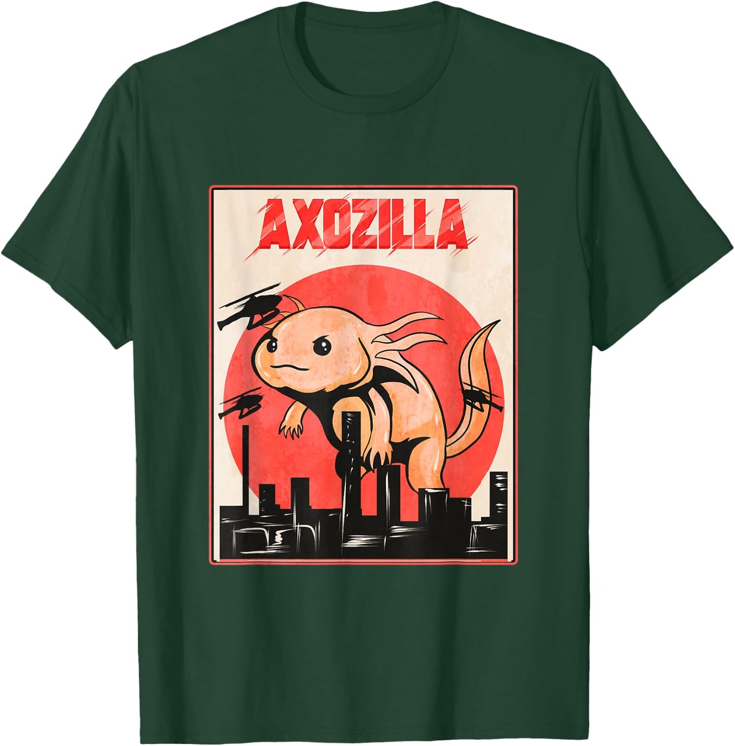 Axozilla - Funny Axolotl Lover T-Shirt - T-Shirt | Forest