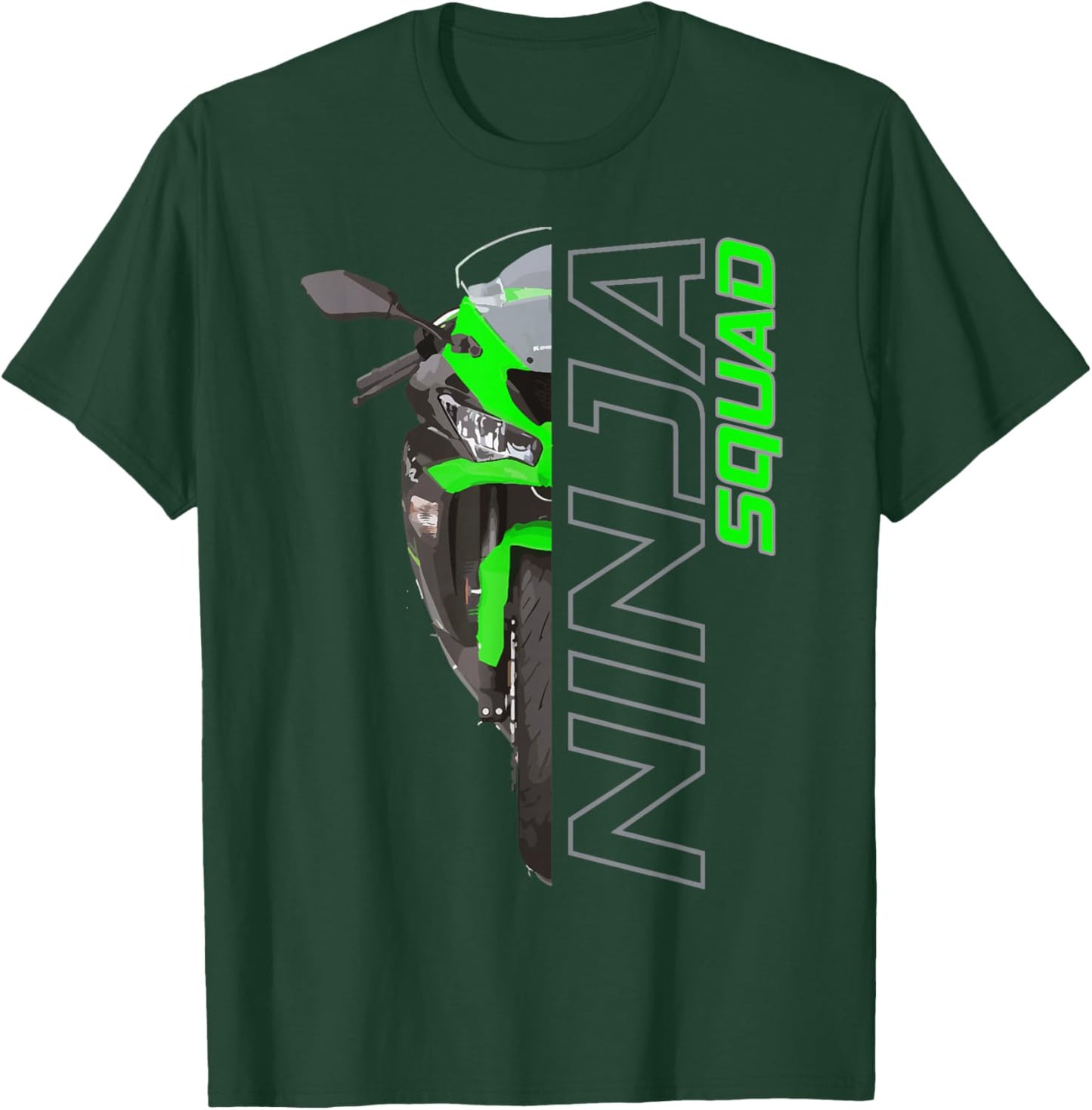 ZX6R Ninja 300 H2 650400 Squad T-Shirt - T-Shirt | Forest