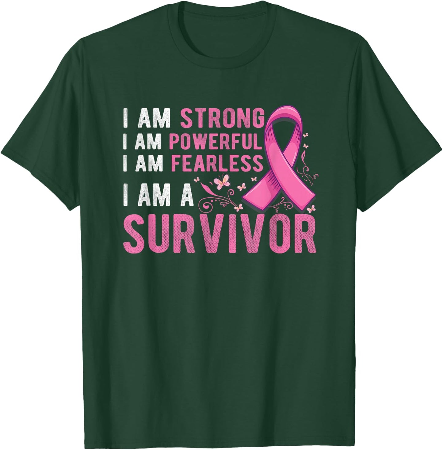 Breast cancer survivor month Support Breast Cancer Awareness T-Shirt - T-Shirt | Forest
