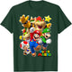 Super Mario Group Shot with Bowser 3D Poster T-Shirt - T-Shirt | Forest