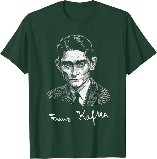Franz Kafka with Signature For Literature Fans T-Shirt - T-Shirt | Forest