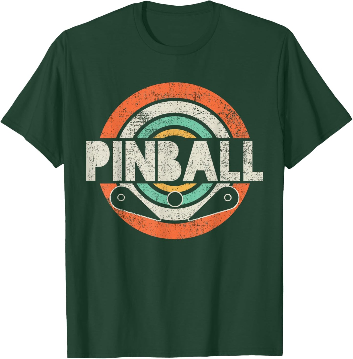Pinball Game Vintage Black , -Kids, Small T-Shirt - T-Shirt | Forest