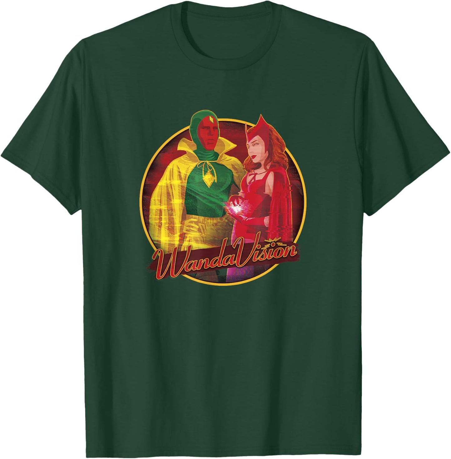 Marvel WandaVision Wanda & Vision Halloween Costumes T-Shirt - T-Shirt | Forest