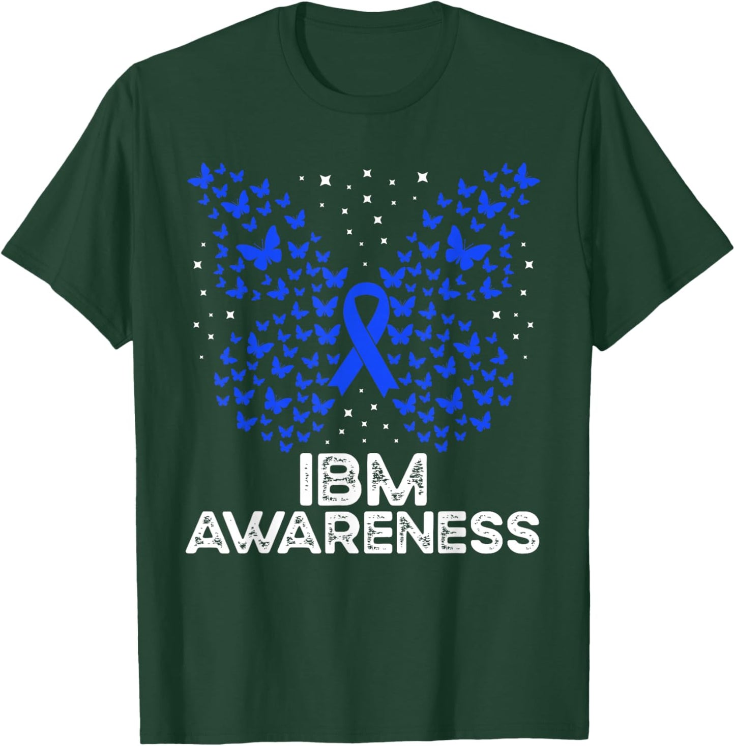 IBM Awareness IBM Butterfly T-Shirt - T-Shirt | Forest