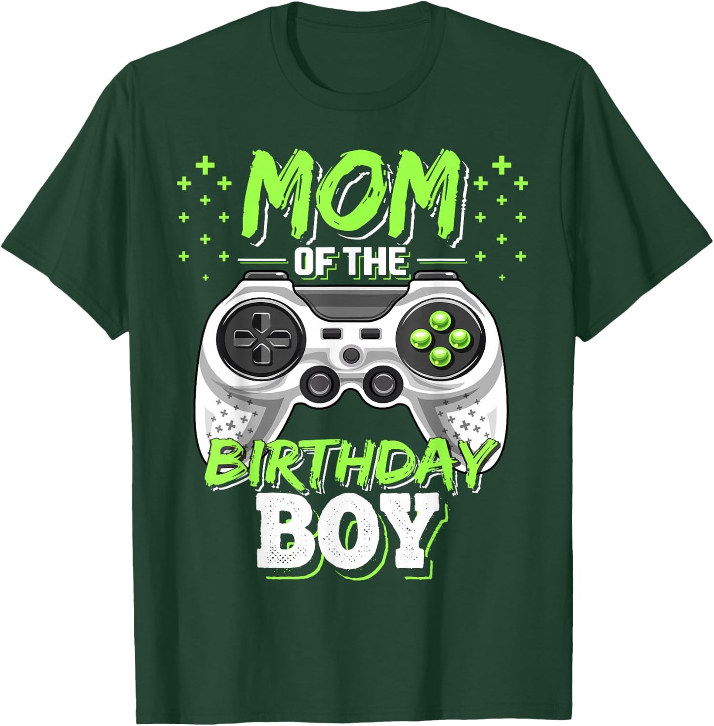 Mom of the Birthday Boy Matching Video Gamer Birthday Party T-Shirt - T-Shirt | Forest