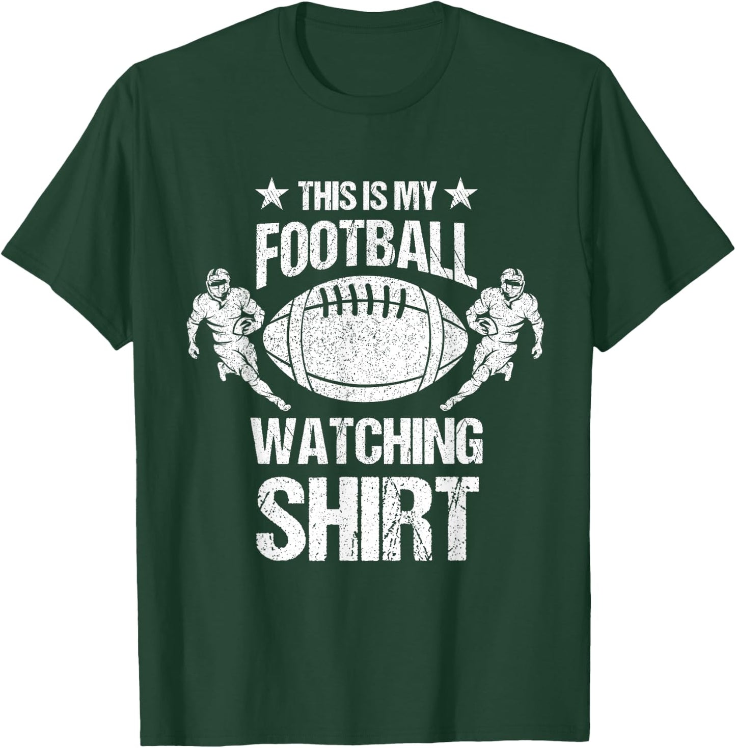This Is My Football Watching Shirt American Football Season T-Shirt - T-Shirt | Forest