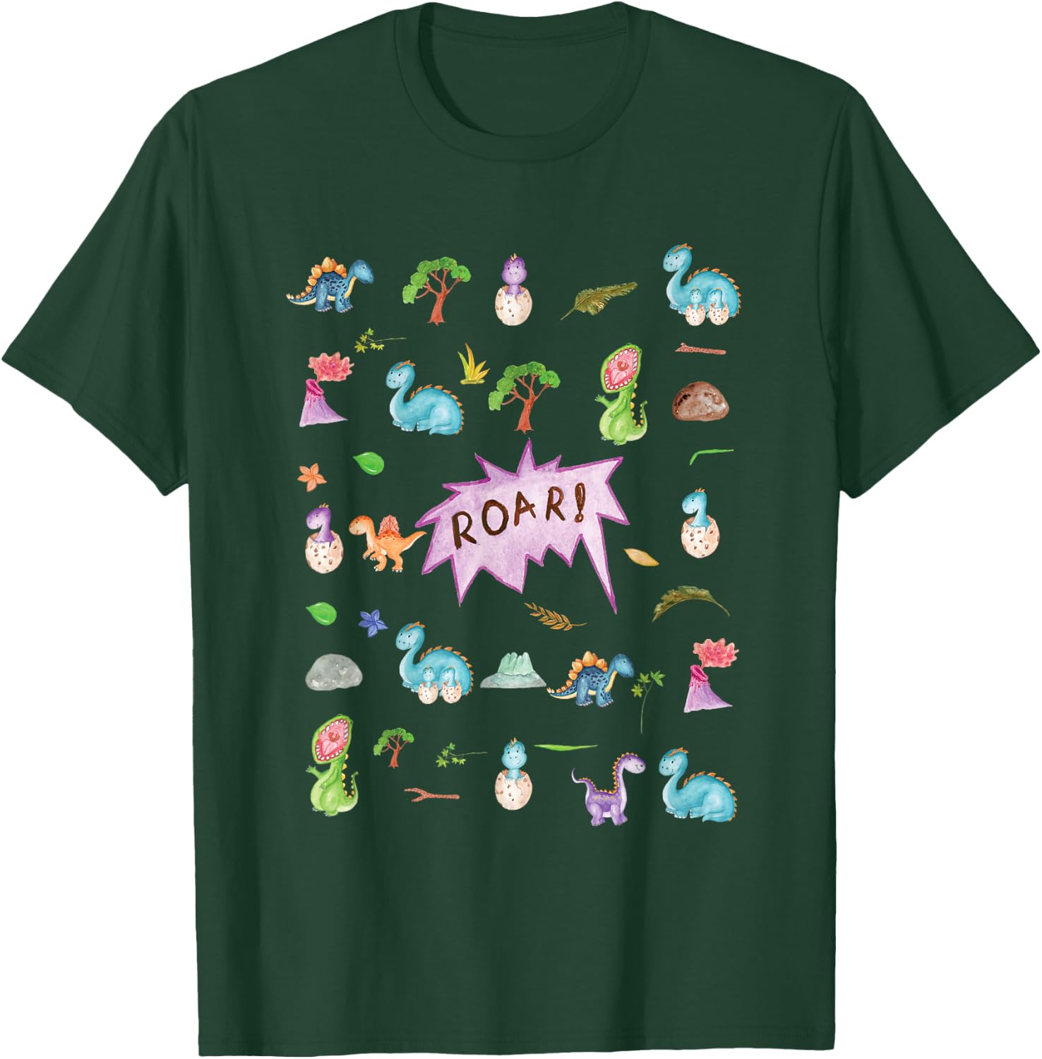 Dinosaur clip art Print for Adults ABDL AB/DL Ageplay DDLG T-Shirt - T-Shirt | Forest