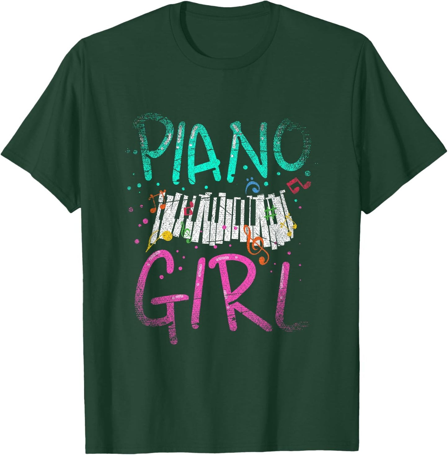 Piano Girl Piano T-Shirt - T-Shirt | Forest