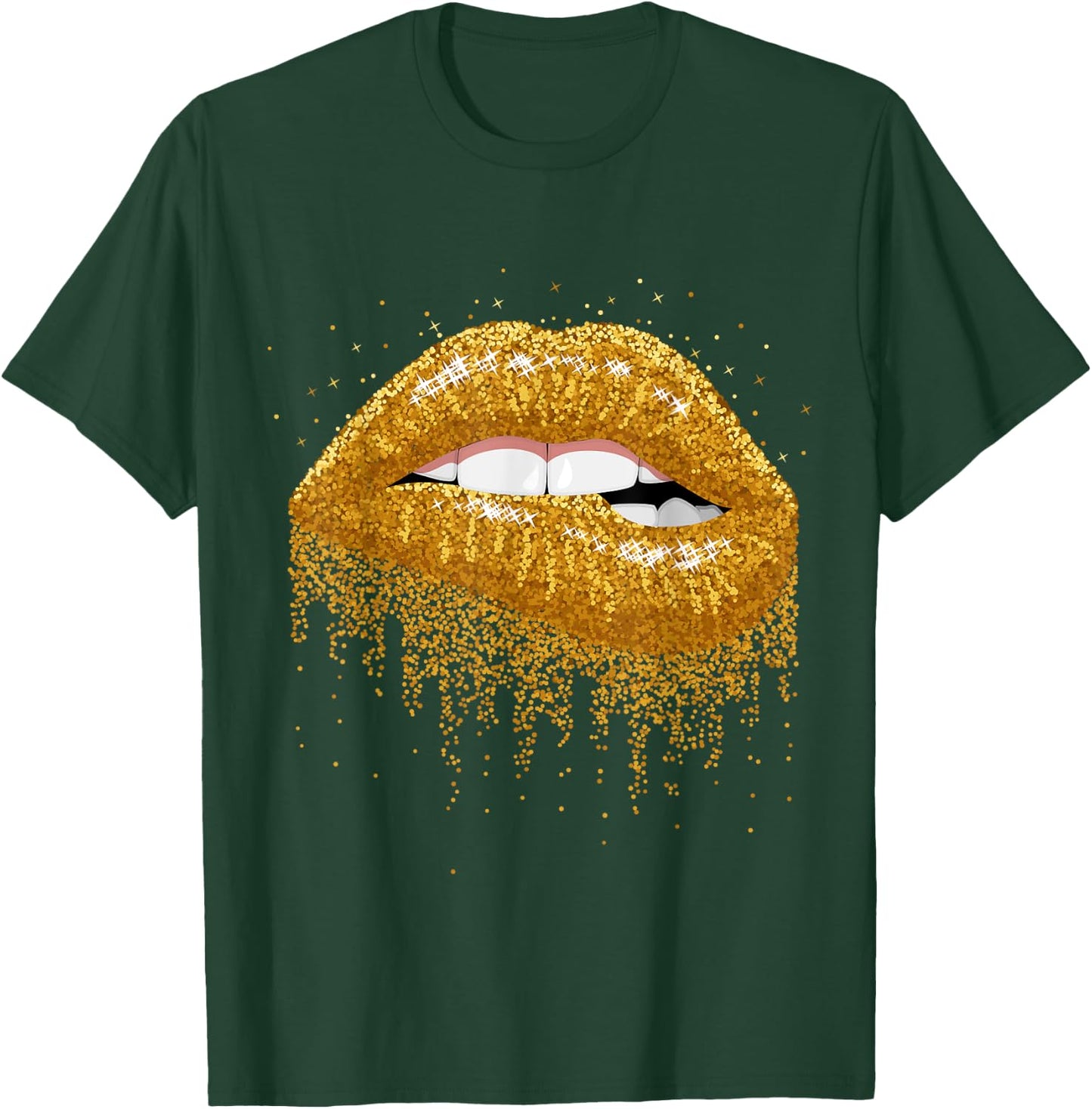 Sexy Women Girls Graphic Lips shirt, Women Printed Lips T-Shirt - T-Shirt | Forest