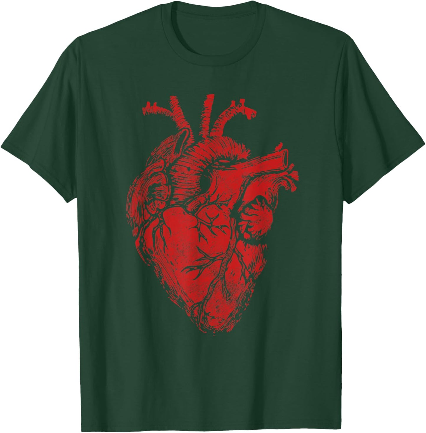 Anatomical Heart Show Your Love Anatomy Cardiology T-Shirt - T-Shirt | Forest