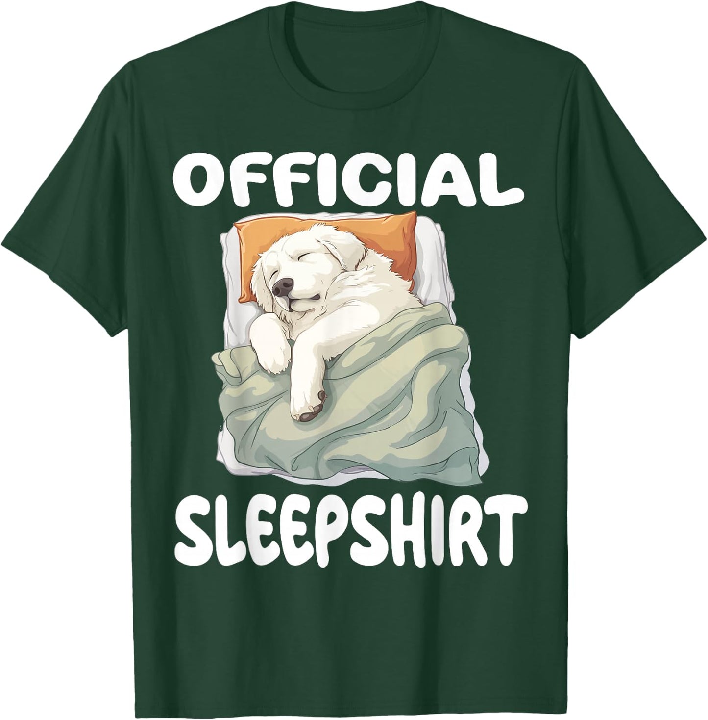 Great Pyrenees Dog Official Sleepshirt Pajamas Nightgown T-Shirt - T-Shirt | Forest