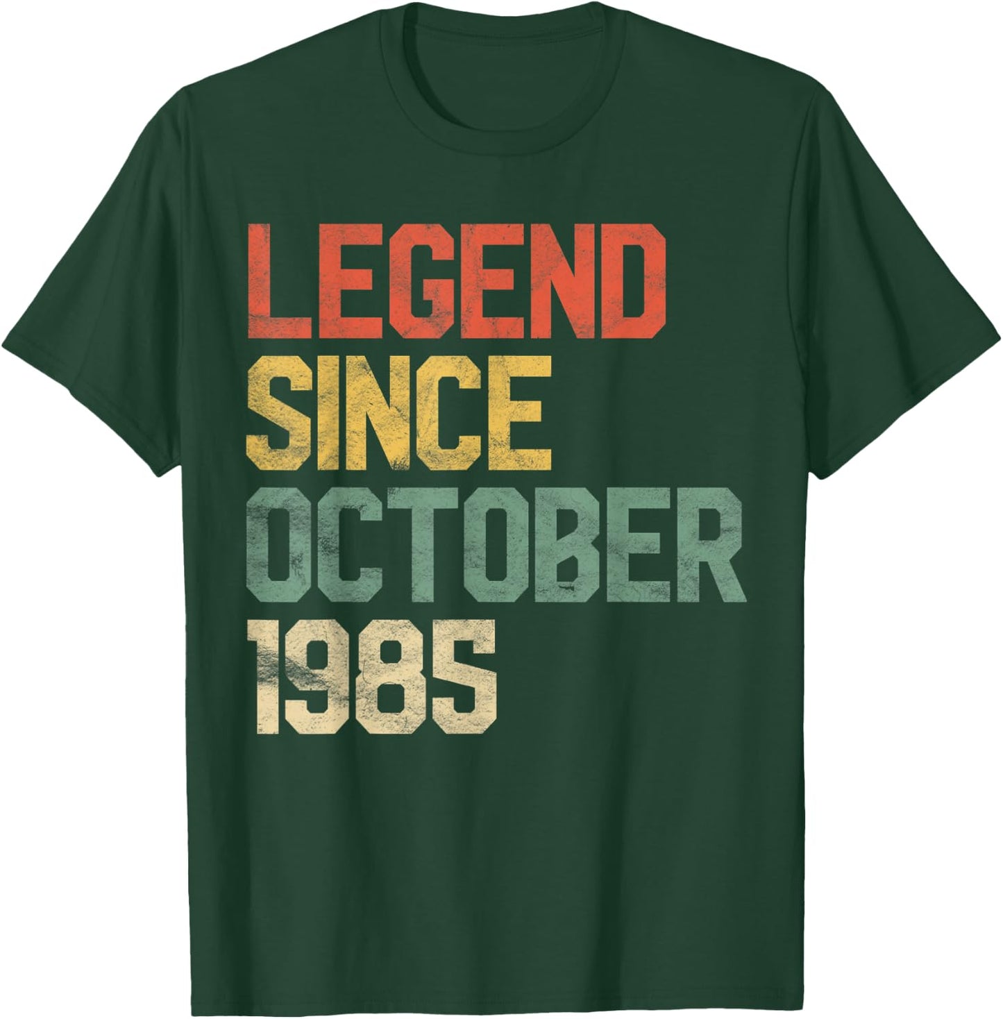 Legend Since October 1985 35th Birthday Gift 35 Year Old T-Shirt - T-Shirt | Forest