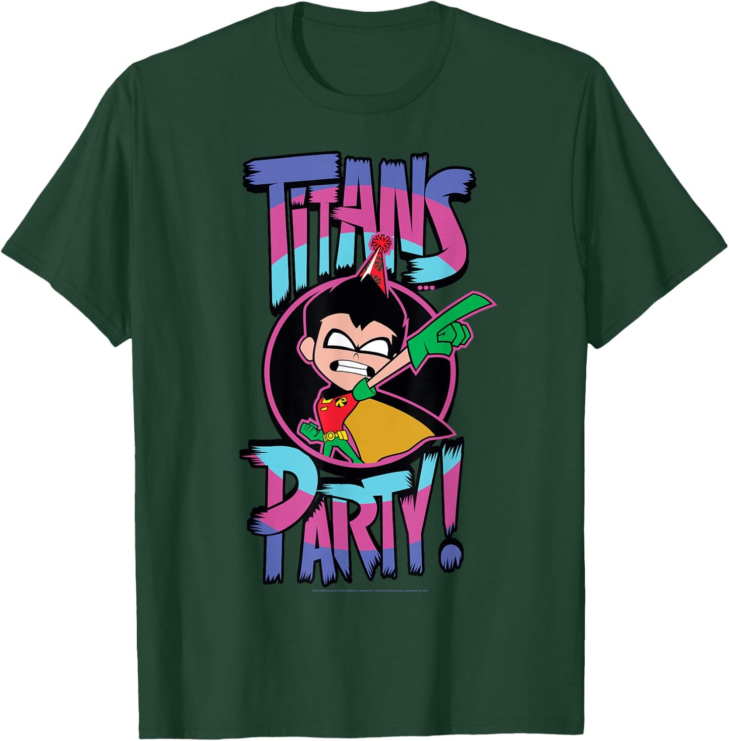DC Comics Teen Titans Go! Robin Titans Party T-Shirt - T-Shirt | Forest