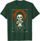 Death Brings Flowers Cute Reaper Skull And Bouquet T-Shirt - T-Shirt | Forest