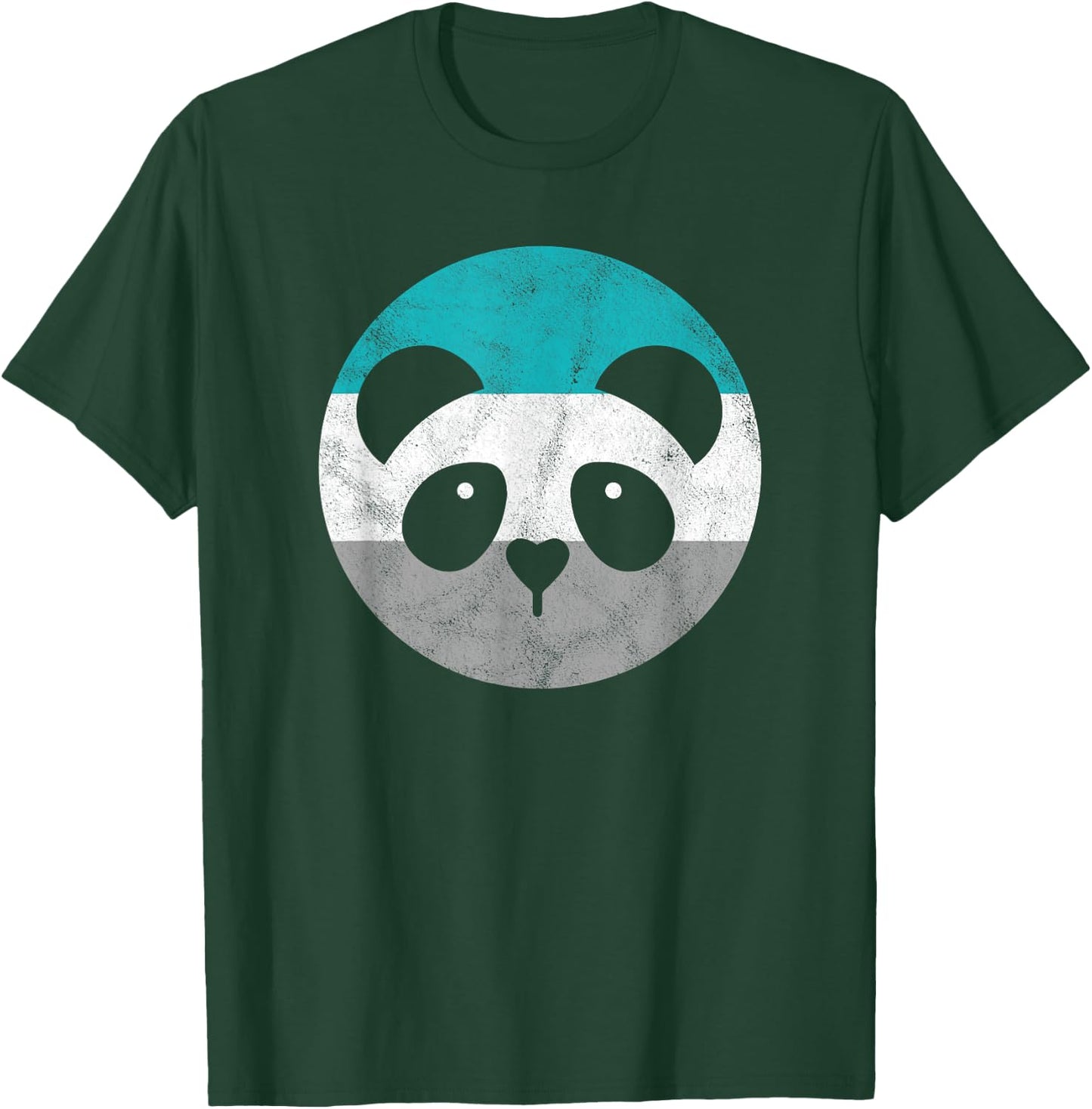 Panda Face Retro Gift or Boys T-Shirt - T-Shirt | Forest