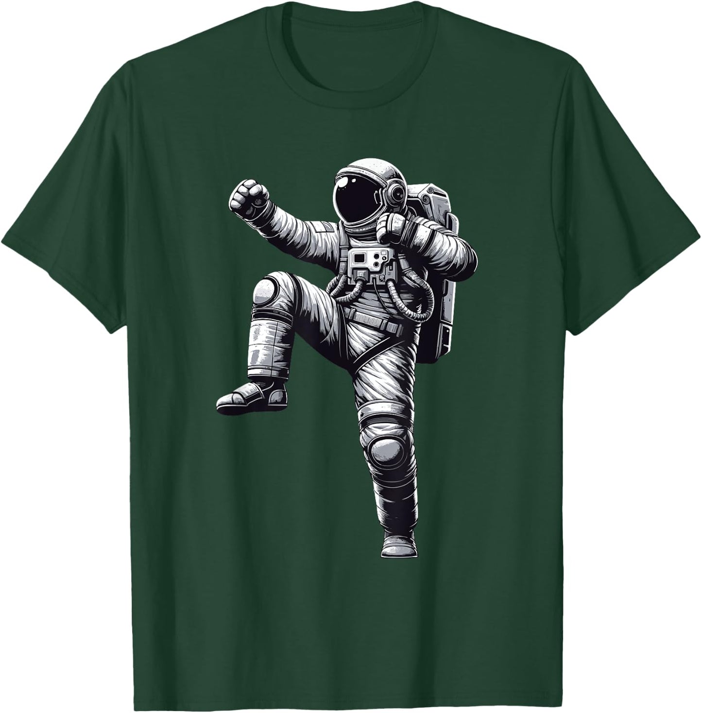 Muay Thai Astronaut | Kickboxing, Karate, Thai Boxing T-Shirt - T-Shirt | Forest