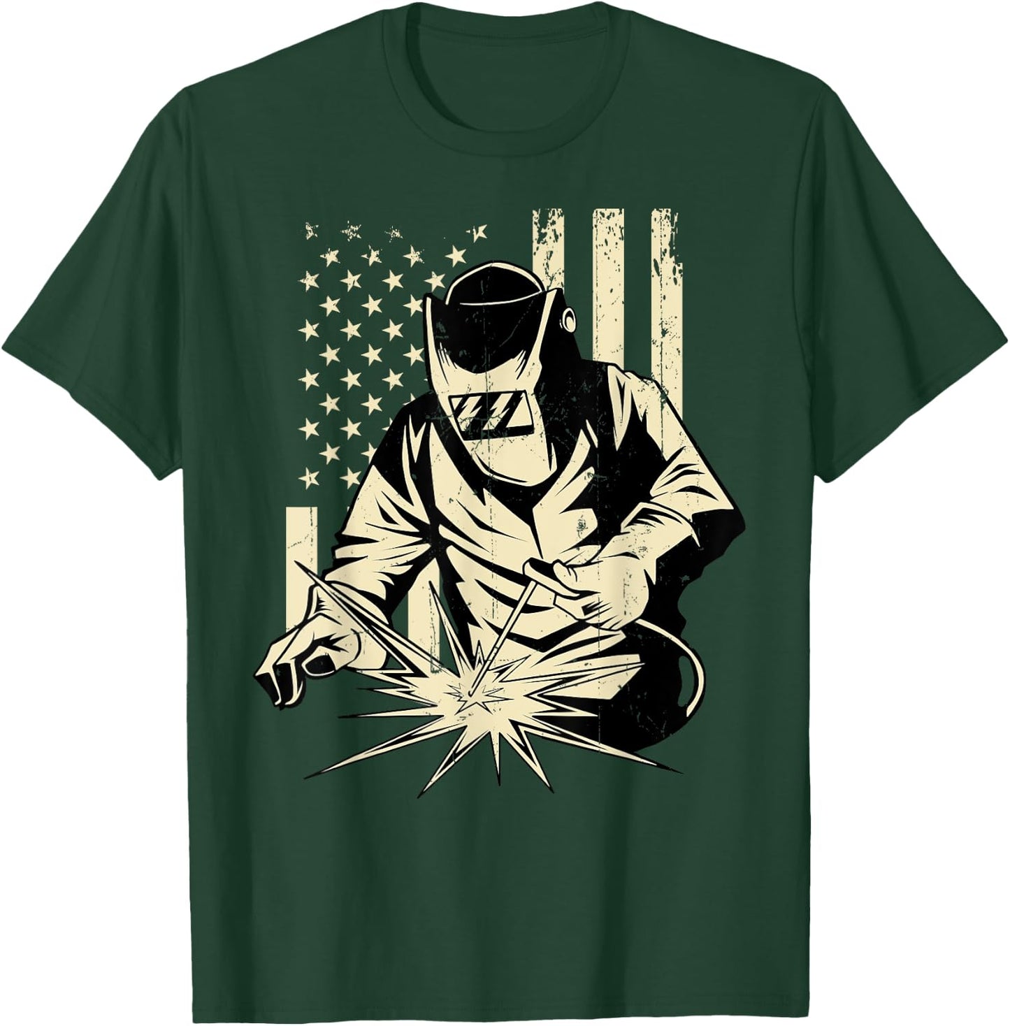 Welder Welding Blacksmith Metal Worker Fabricator T-Shirt - T-Shirt | Forest