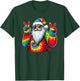 Peace Sign Tie Dye Santa Claus T-Shirt - T-Shirt | Forest