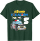 Sound Alarm 5 Year Old Police Cars 5th Birthday Boy T-Shirt - T-Shirt | Forest