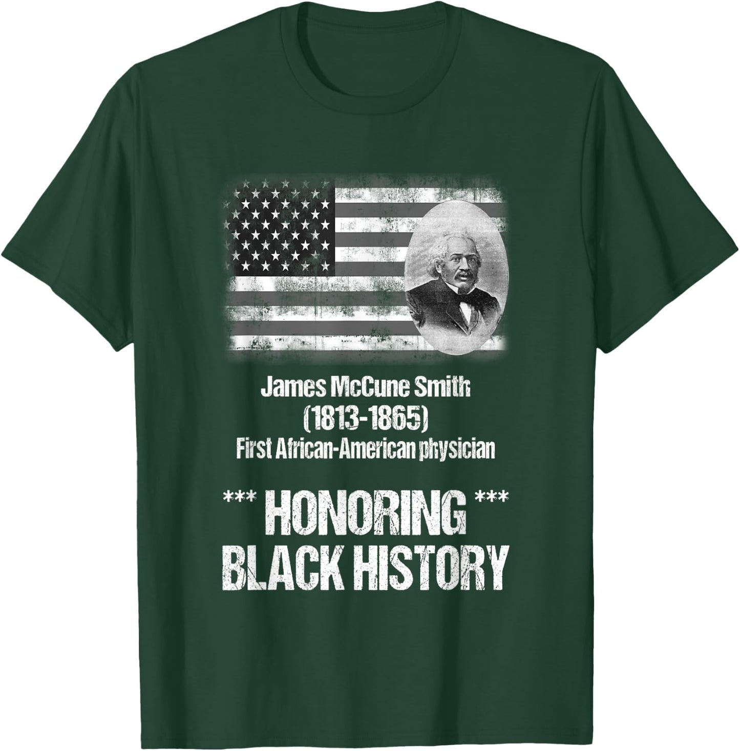 First African American Doctor James McCune Smith T-Shirt - T-Shirt | Forest