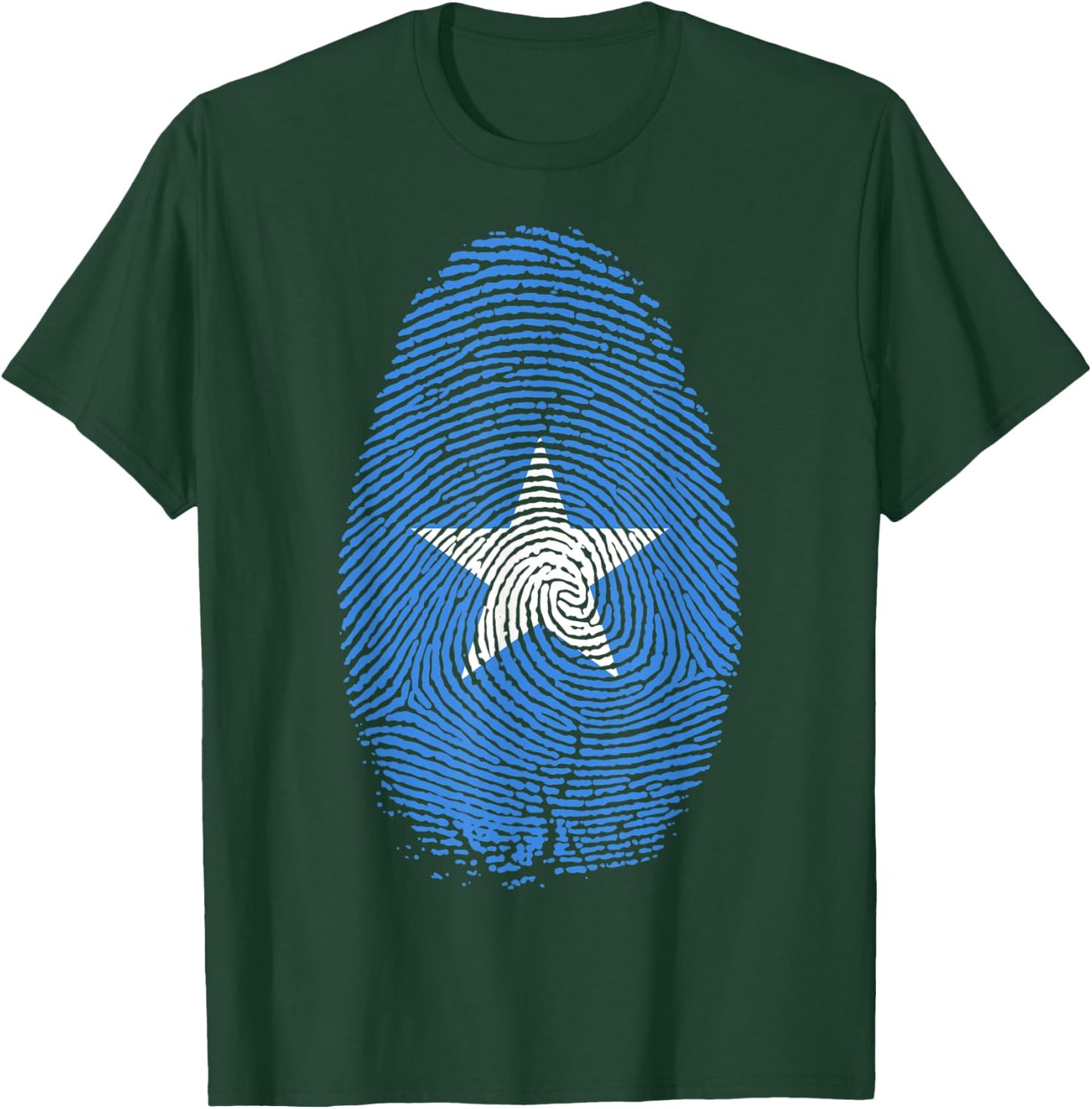 Somalia Flag Fingerprint It is in my DNA Gift Somalians T-Shirt - T-Shirt | Forest