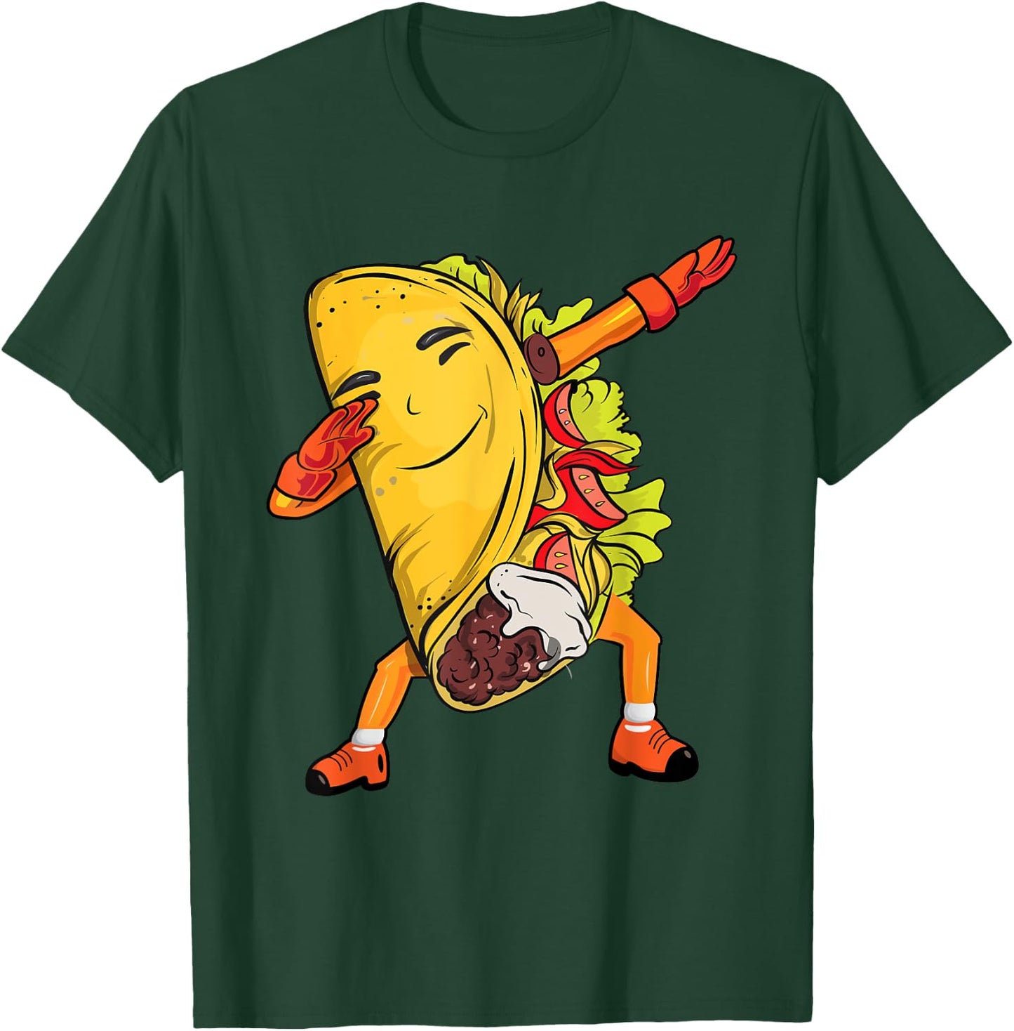 Dabbing Taco Funny Tacos Cinco De Mayo Kids Boys Pajama T-Shirt - T-Shirt | Forest