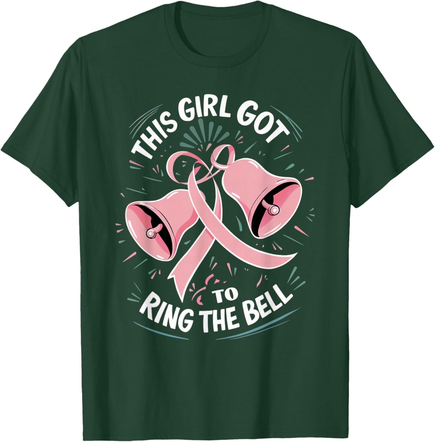 Survivor Breast Cancer Free This Girl Got to Ring The Bell T-Shirt - T-Shirt | Forest