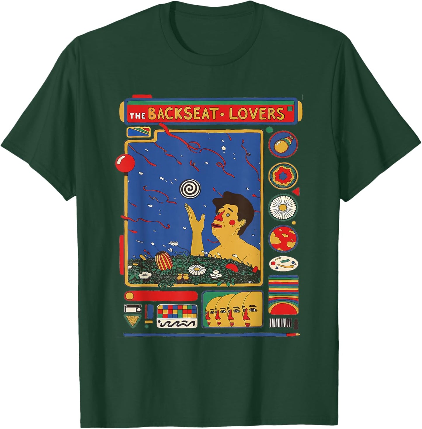 Retro The Backseat Lovers Waiting to Spill Love Music Lover T-Shirt - T-Shirt | Forest