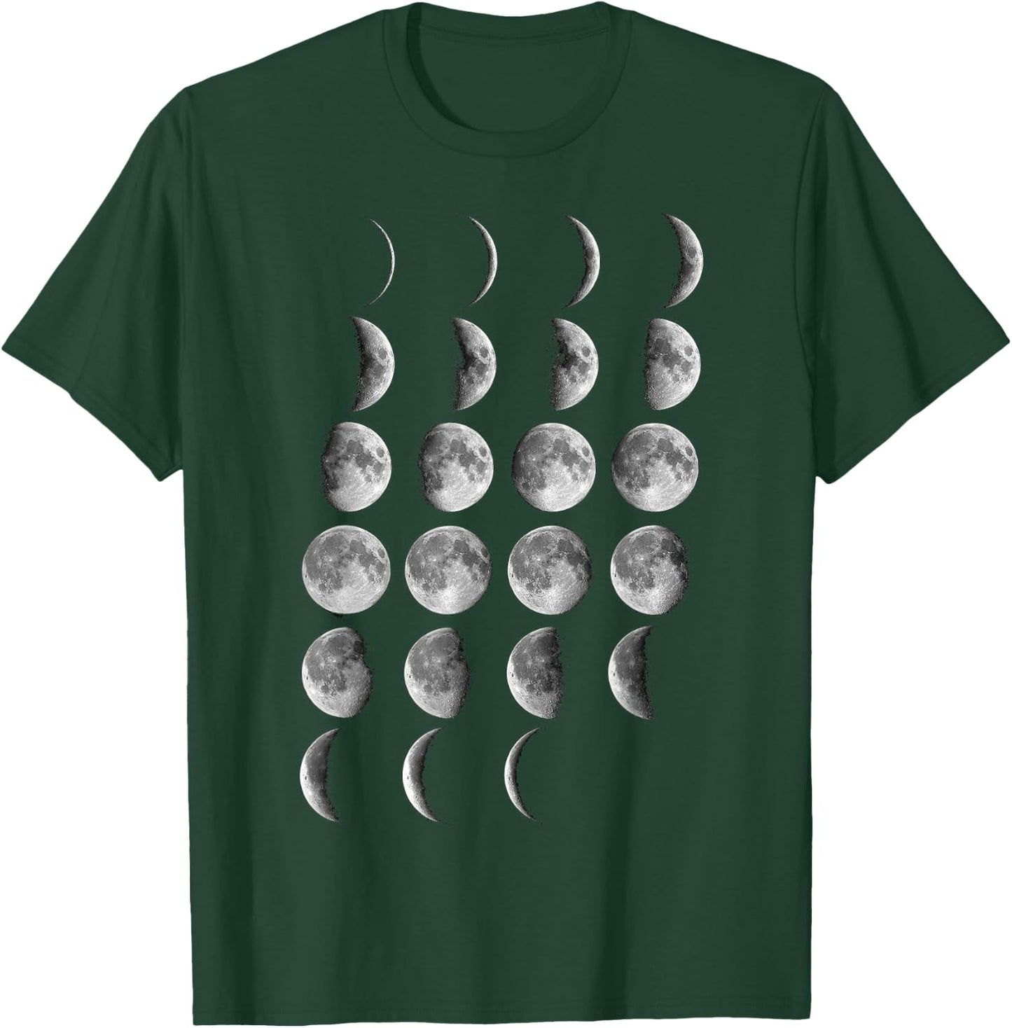 Nerdy Leonard Moon Phases Space Science Student Teacher Gift T-Shirt - T-Shirt | Forest