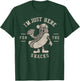 Funny I'm Just Here for The Snacks Hotdog Football T-Shirt - T-Shirt | Forest