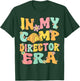 In My Camp Director Era Groovy Retro Summer Camp Director Men Women Kids T-Shirt - T-Shirt | Forest