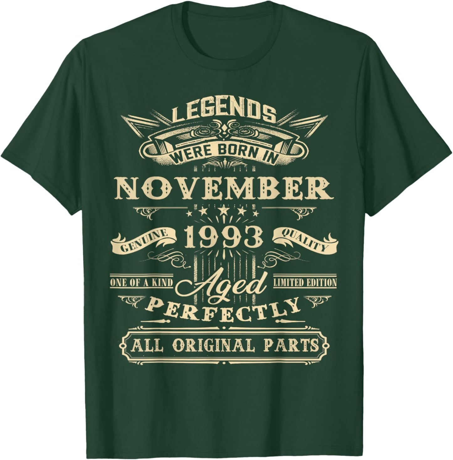 Legend Born In November 1993 30th Birthday 30 Years Old T-Shirt - T-Shirt | Forest
