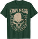 Skull Krav MAGA Warrior - Combat and Self Defense Gift T-Shirt - T-Shirt | Forest