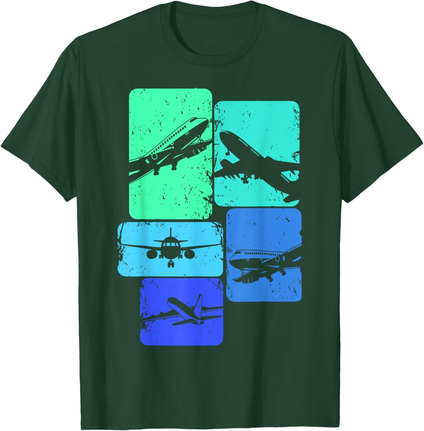 Airplane Pilot Plane Men Toddler Boys Kids T-Shirt - T-Shirt | Forest