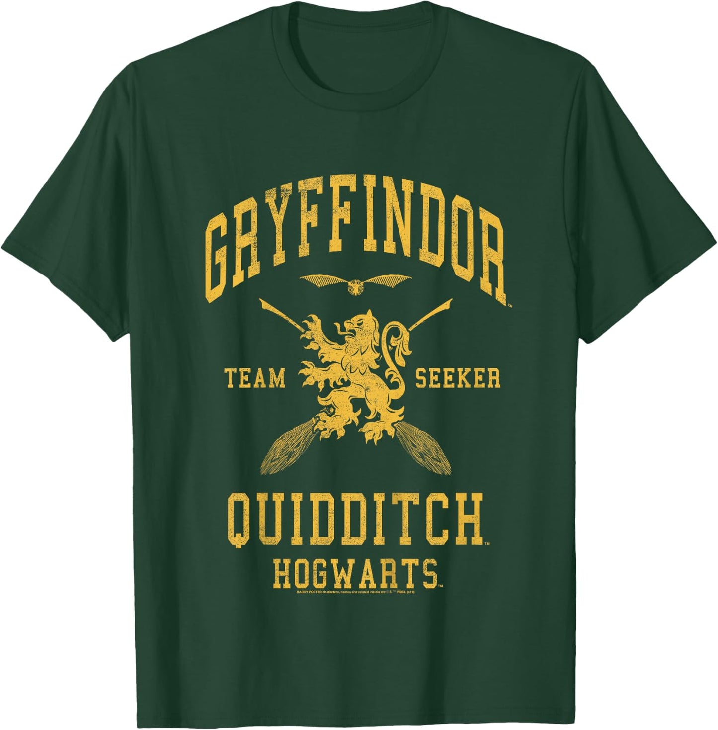 Kids Harry Potter Gryffindor Team Seeker Text T-Shirt - T-Shirt | Forest